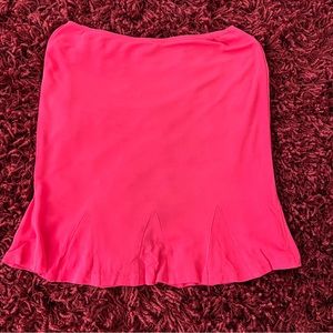 Diane Von Furstenberg DVF VIVID PINK SKIRT SZ 6